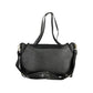Black Polyethylene Women Handbag