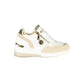 Beige Polyester Women Sneaker