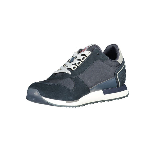 Blue Polyester Sneaker