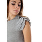 Brown Lycra Women Top