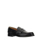 Black Calf Leather Bos Taurus Slip-On Loafers