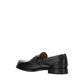 Black Calf Leather Bos Taurus Slip-On Loafers