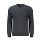Black Cotton Men Sweater