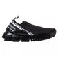 Black Sorrento Slip On Low Top Sneakers