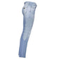 Light Blue Cotton Women Jeans