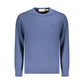 Blue Cotton Men Sweater