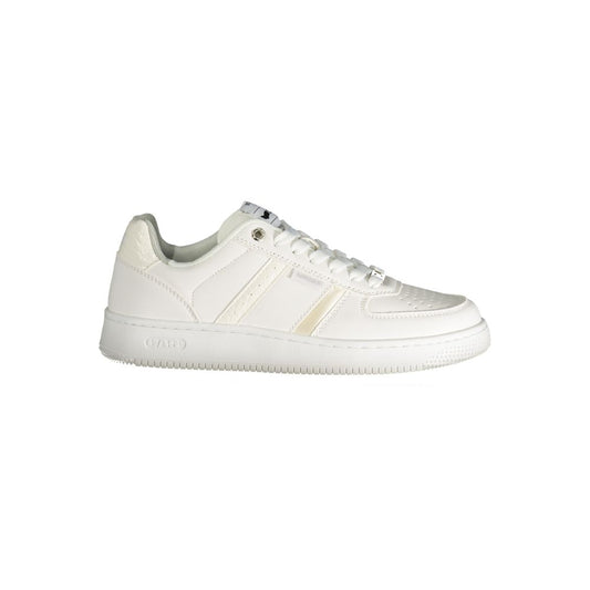 White Polyester Women Sneaker