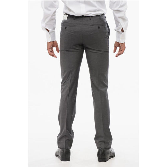 Virgin Wool LEADER Pants with Flush Pockets