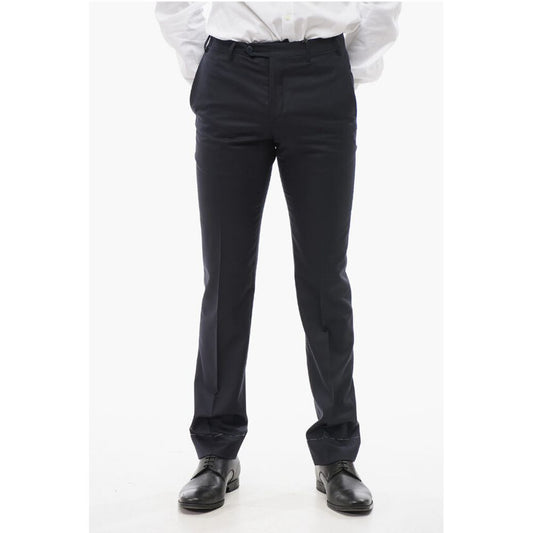 Virgin Wool Pants with Belt Loops
