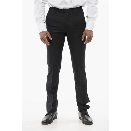 Virgin Wool LEADER Pants with Flush Pockets