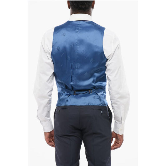 Double-Brested Vest with Hidden Placket