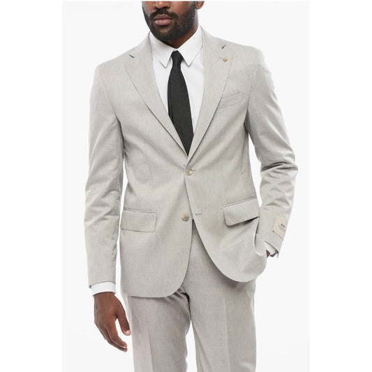 CC COLLECTION Half-lined REFINED Cotton Blend Suit