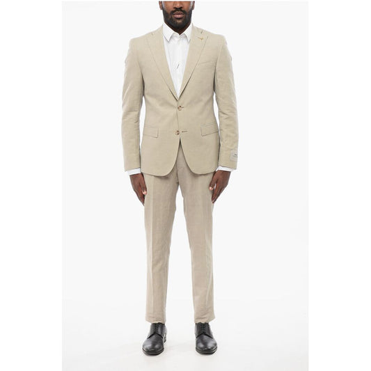 CC COLLECTION Linen Blend RESET Suit with Flap Pockets