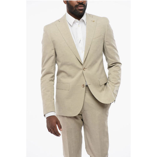 CC COLLECTION Linen Blend RESET Suit with Flap Pockets