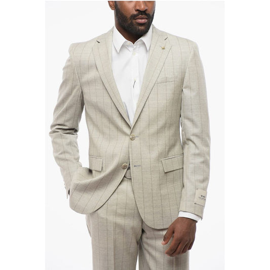 CC COLLECTION Pinstriped REFINED Virgin Wool Suit