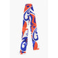 Patterned Silk Slim Foulard