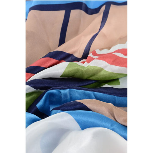 Geometrical Patterned Silk Foulard