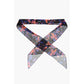 Floral Patterned Chiffon Slim Foulard