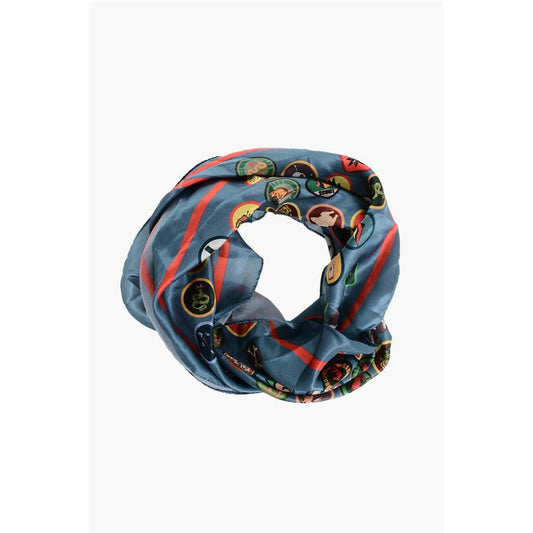 Patches Patterned Silk Foulard