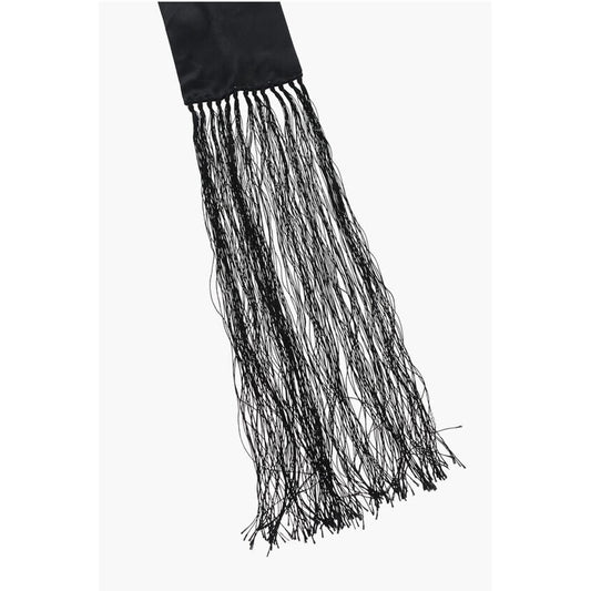 Silk Foulard with Fringes