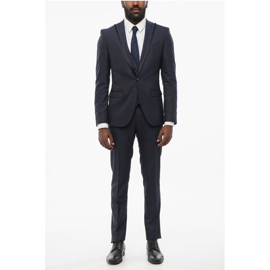 CODE Three-Pieces Suit with Contrasting Trims