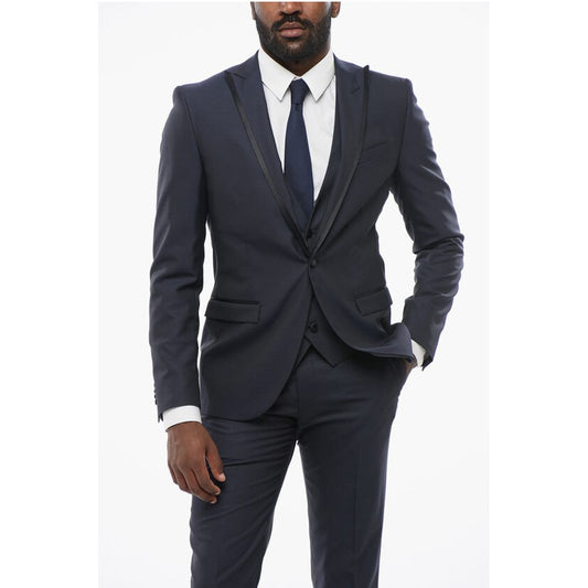 CODE Three-Pieces Suit with Contrasting Trims