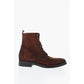 Solid Color Suede Ankle Boots with Side Zip