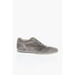 ID Suede Low Top Sneakers with Perforated Inserts