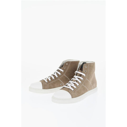 ID Suede High-Top Sneakers with Contrasting Details