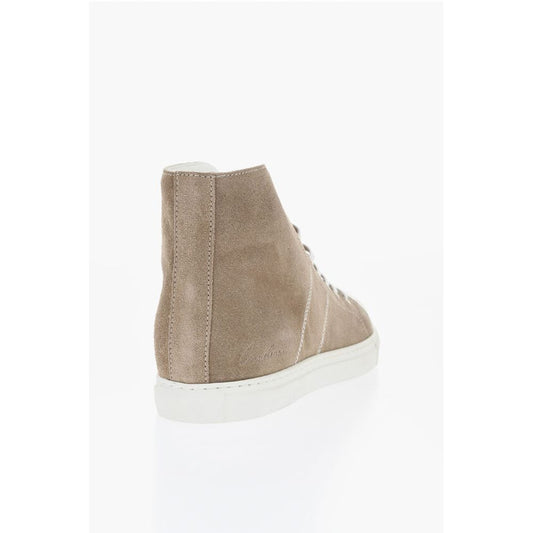 ID Suede High-Top Sneakers with Contrasting Details