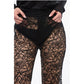 Floral Lace Pants with Straight Leg