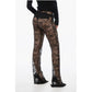 Floral Lace Pants with Straight Leg