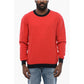 Cotton COLOR BLOCK Crewneck Sweater
