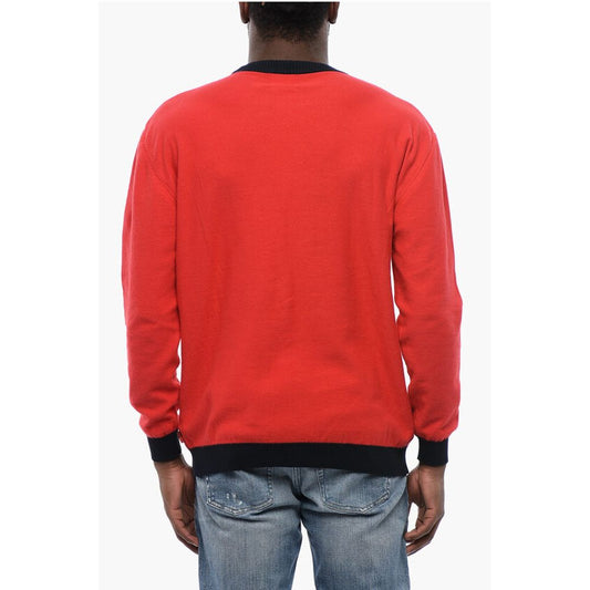 Cotton COLOR BLOCK Crewneck Sweater