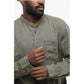 Korean Neckline Linen Shirt