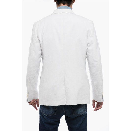 CC COLLECTION Double Breasted Blazer with Peak Lapel