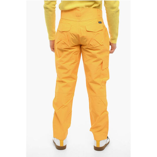 Cotton and Nylon Regular Waist Cargo Pants