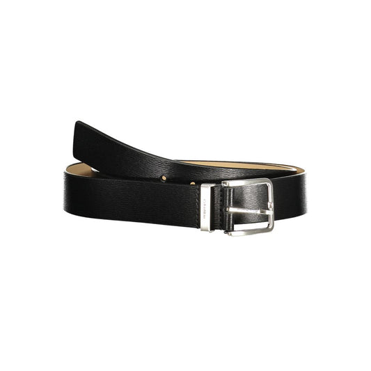 Black Leather Mens Belt