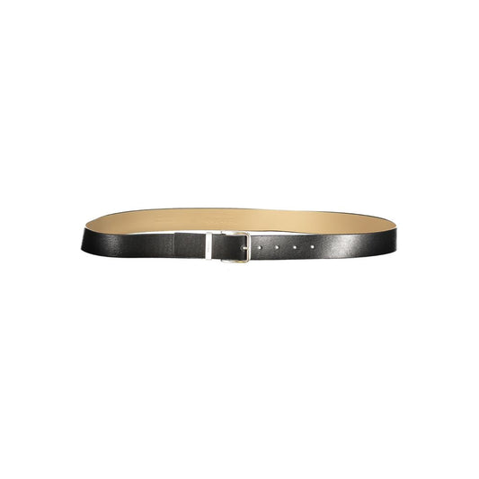 Black Leather Mens Belt