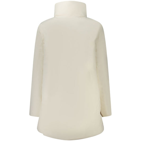 White Nylon Women Jacket