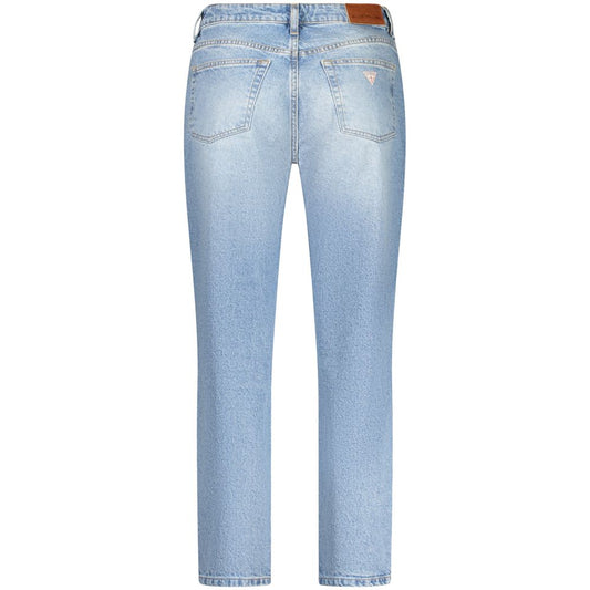 Light Blue Cotton Women Jeans