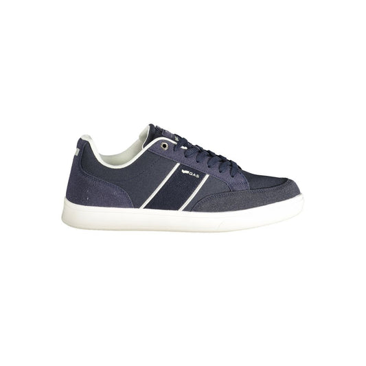 Blue Polyester Men Sneaker
