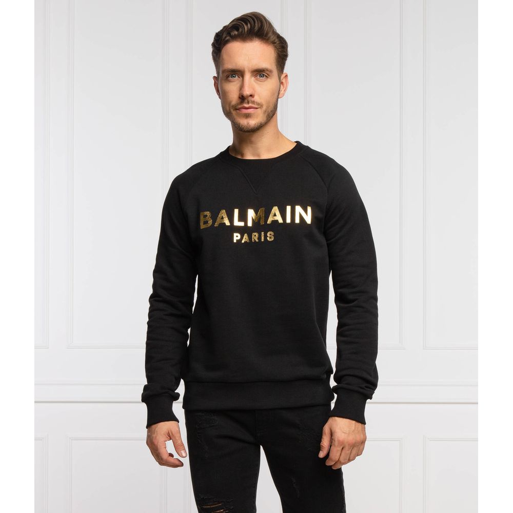 Black Cotton Sweater
