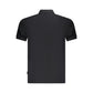 Black Cotton Men Polo Shirt