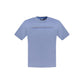 Blue Cotton Men T-Shirt