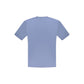 Blue Cotton Men T-Shirt