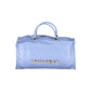 Light Blue Polyethylene Women Handbag