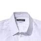 White Cotton GOLD Short Sleeves Formal Shirt