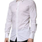 White Cotton GOLD Long Sleeves Formal Shirt
