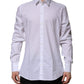 White Cotton GOLD Long Sleeves Formal Shirt